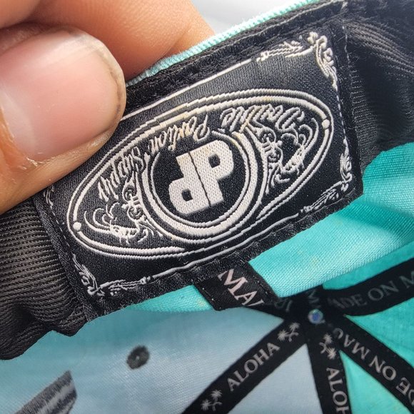 FAM Hawaii Stay Rooted Adults Light Blue Snapback Hat Cap Double Portion Supply - Picture 8 of 9